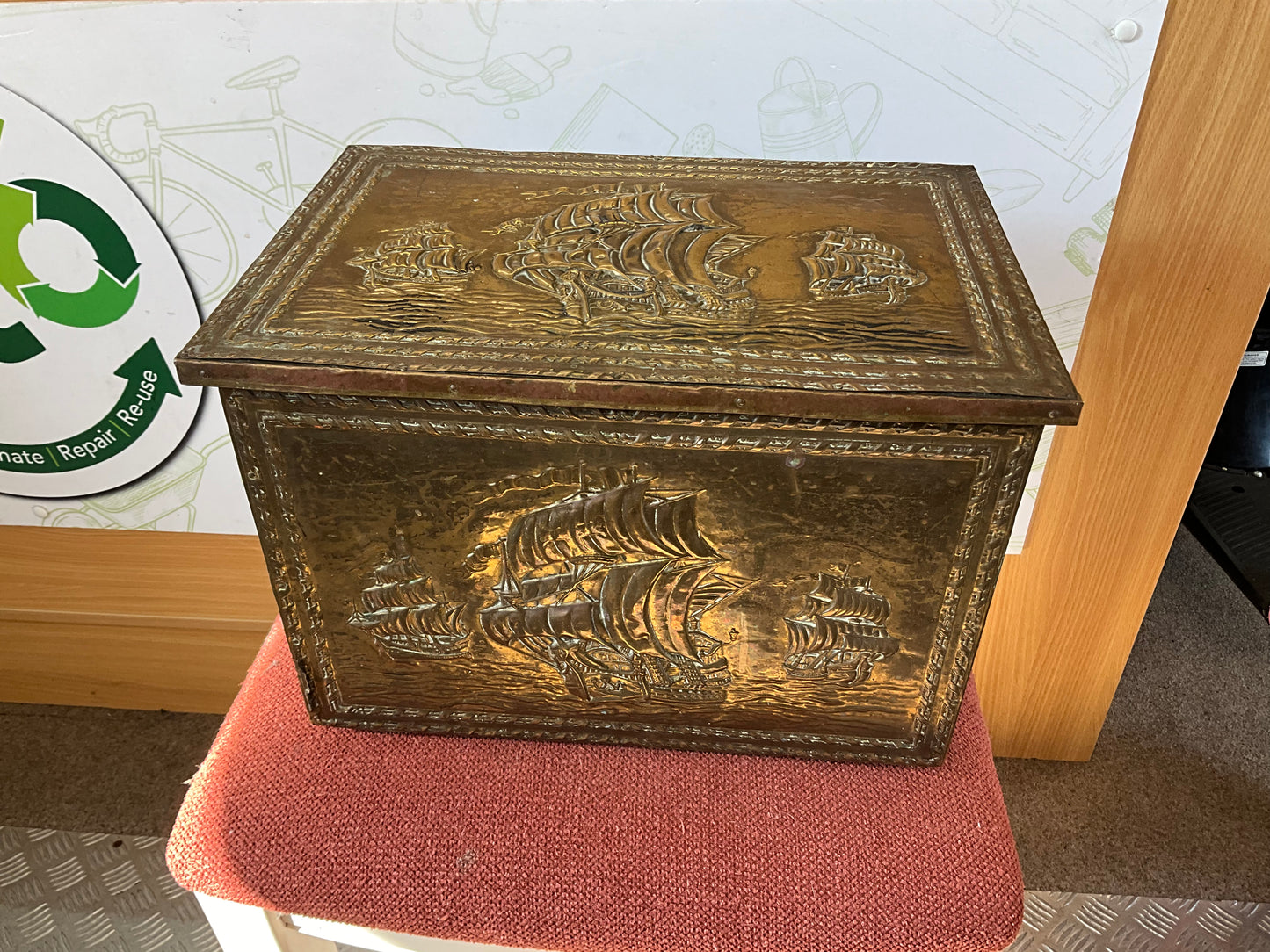 Brass Covered Chest